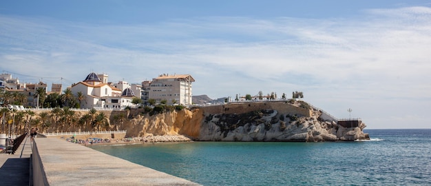 Beautiful houses in Benidorm, Spain.