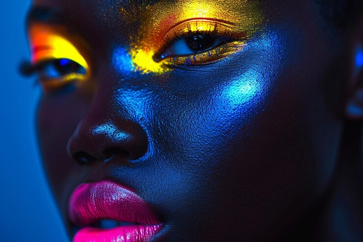 A beautiful human face imotion and expression