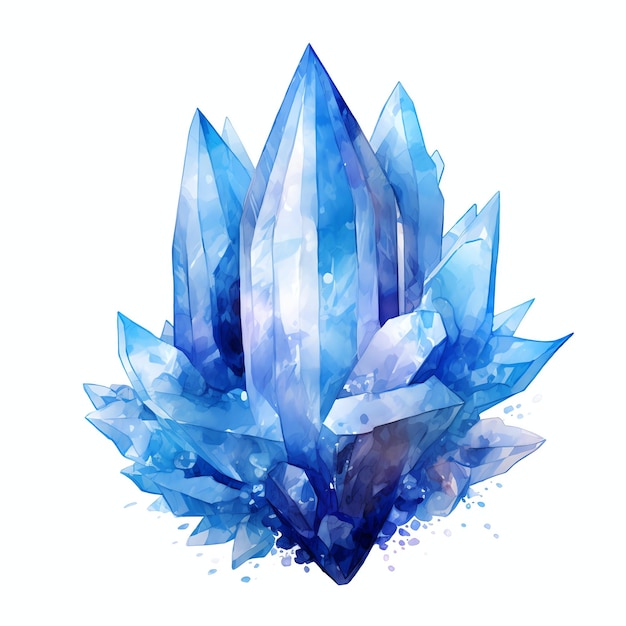 Фото Красивый ледяной кристалл бальный зал синий лед зима сказка мир фантазий клипарт