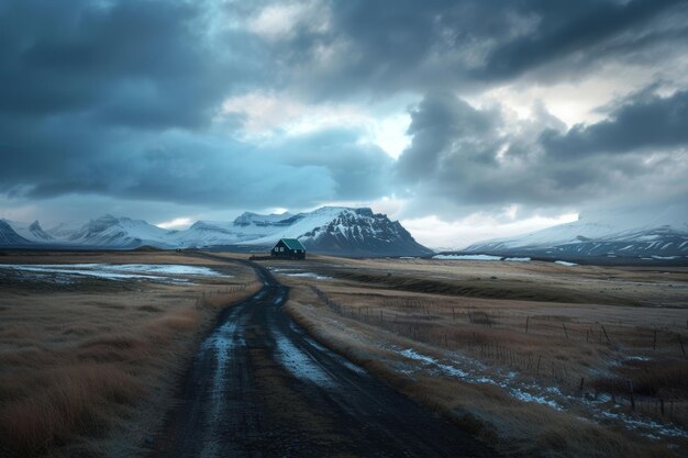 ミニマリズムのスタイルで美しいアイスランド
