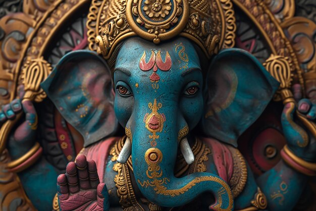 Beautiful idol of Hindu God Ganesh