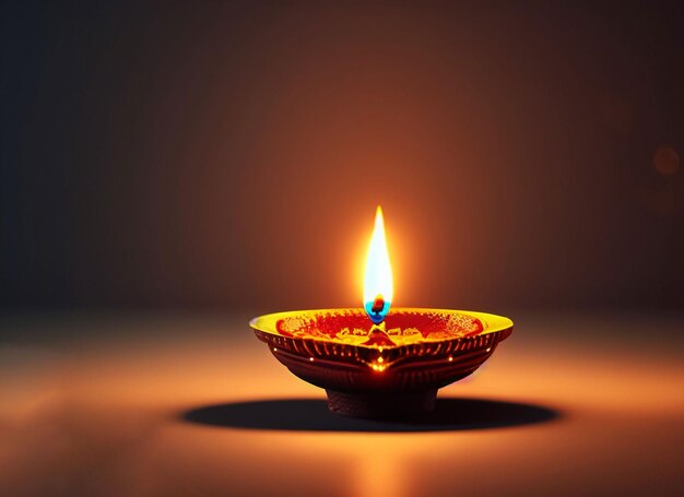 beautiful illuminating Diya background