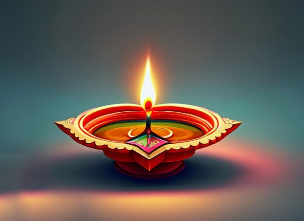 beautiful illuminating Diya background