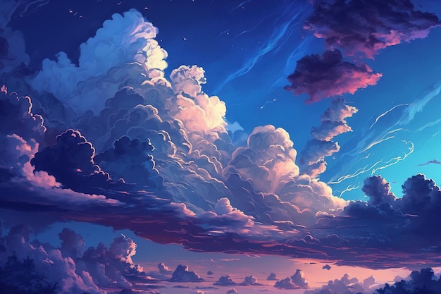 Anime Sky Images - Free Download on Freepik