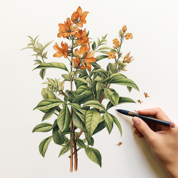 Photo beautiful illustration of plants