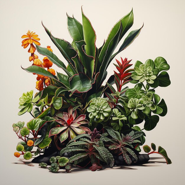 Photo beautiful illustration of plants