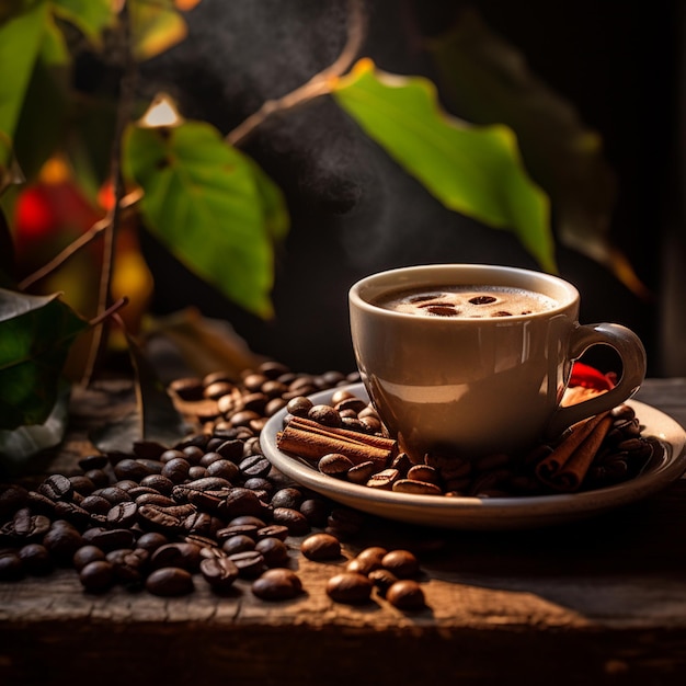 Beautiful image of a cup of coffee