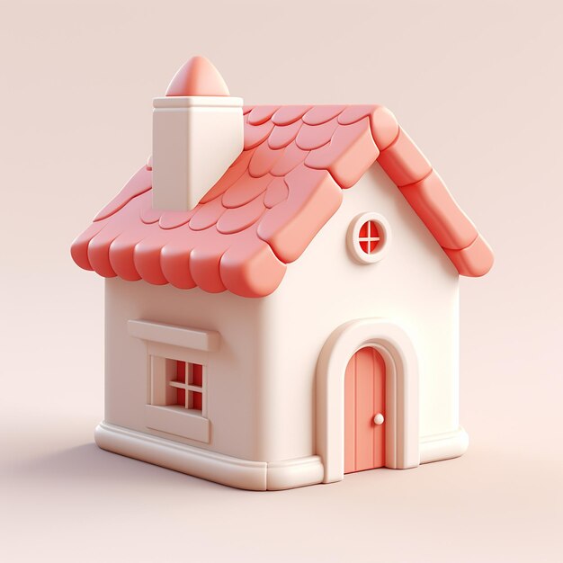 Beautiful image of house made by clay