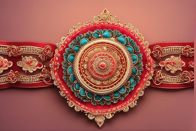 아름다운 인도 축제 행복한 Raksha Bandhan 우아한 카드 Rakshabandhan 축제 축하
