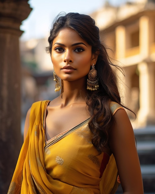 Photo beautiful indian girl