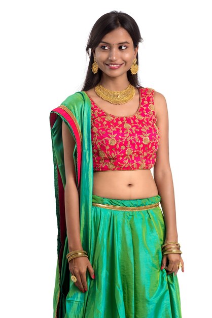 Beautiful Indian traditional girl posing