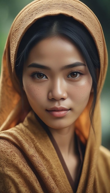 美しいインドネシアの女の子 ジャワの女性