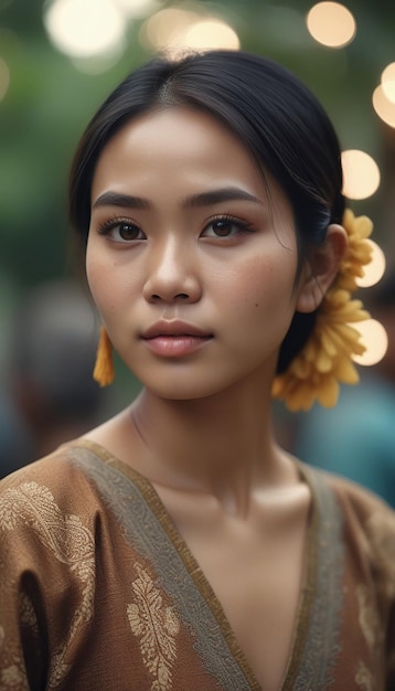 Beautiful indonesian girl javanese woman