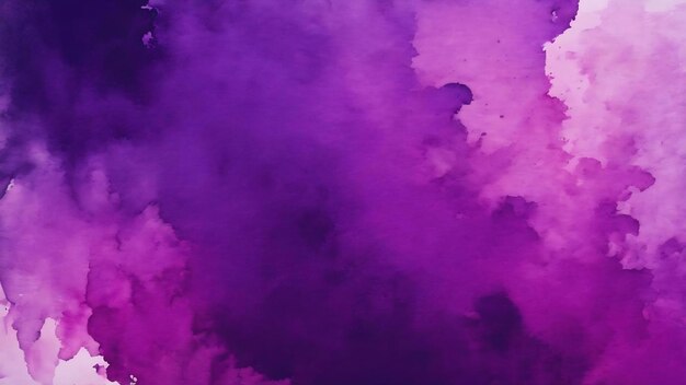 Beautiful ink effect grungy violet gradient water color artistic brush paint stain background