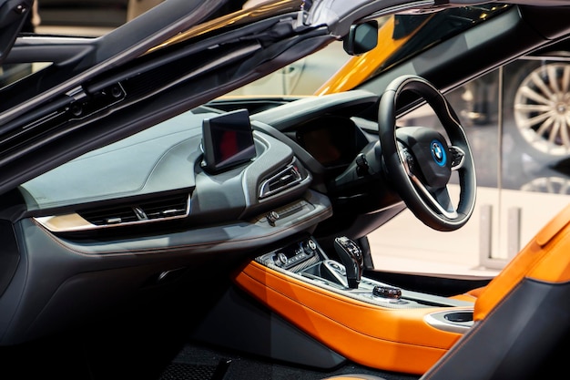 Beautiful interior of BMW The X3 M car at GIIAS 2022