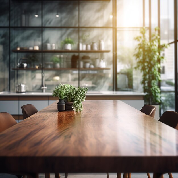 Beautiful interior of kitchen