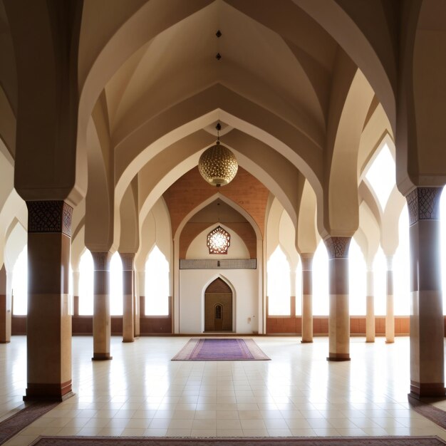 Beautiful interior of the mosque