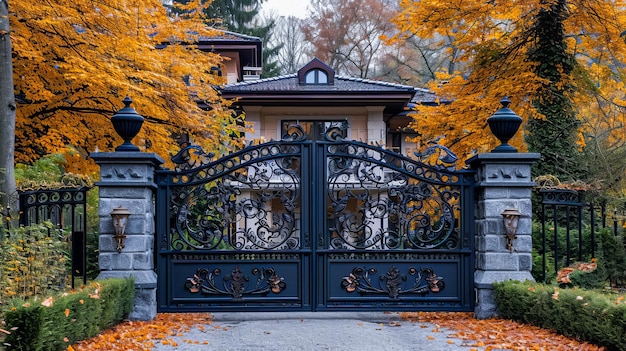 Beautiful Iron Villa Gate