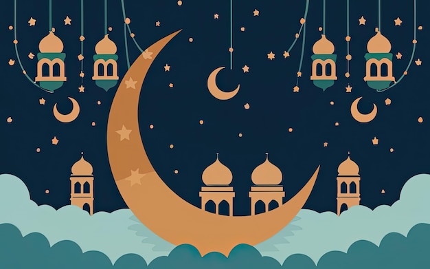 beautiful Islamic background for Ramadan Kareem