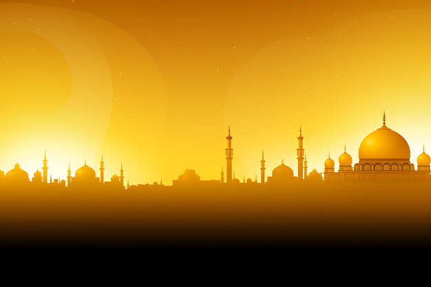 Beautiful islamic eid al adha mubarak background