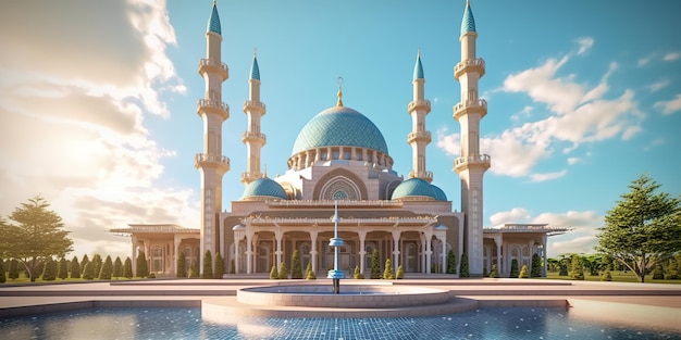 beautiful islamic mosque