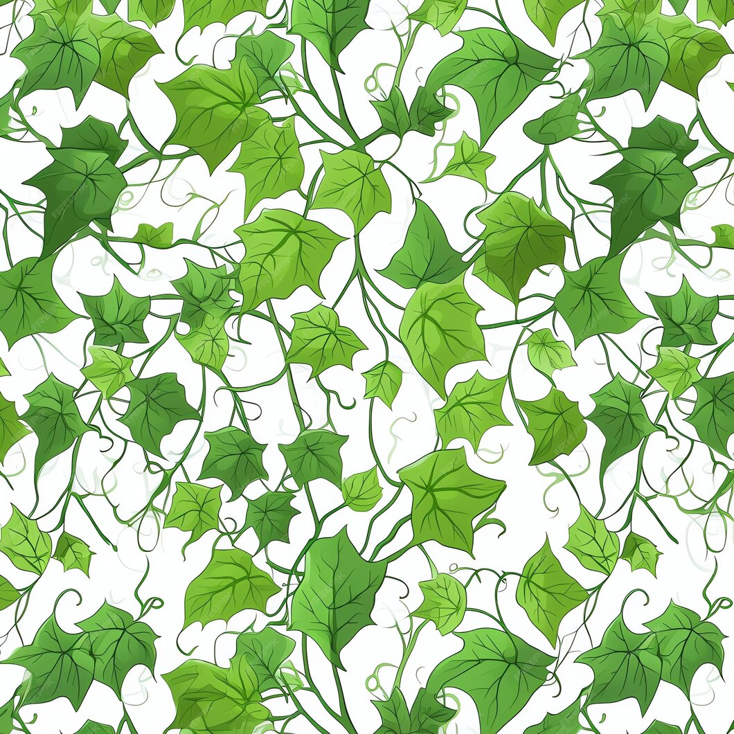 Premium AI Image beautiful Ivy pattern background watercolor clipart