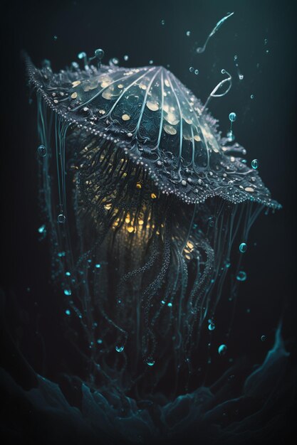 Photo beautiful jellyfish