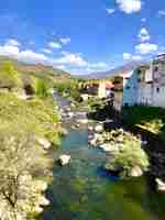 Photo the beautiful jerte valley and its towns