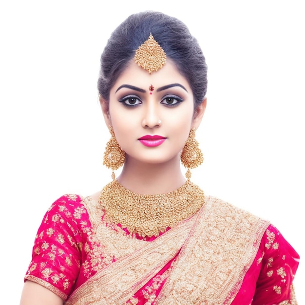 Premium AI Image  beautiful Jewellery Girls model an Indian woman