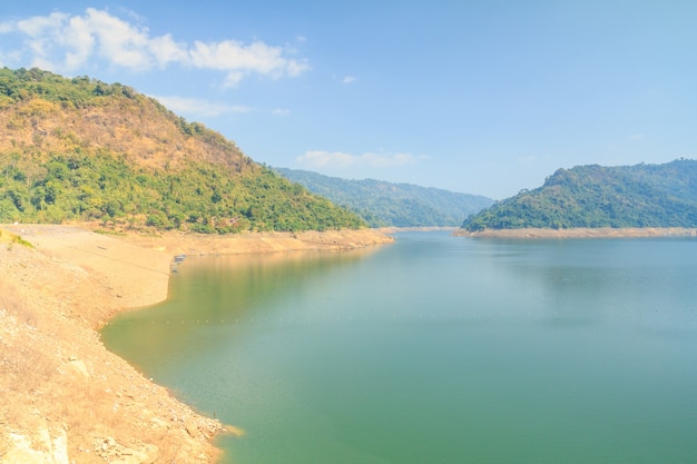 Beautiful of Khun Dan Prakarnchon Dam