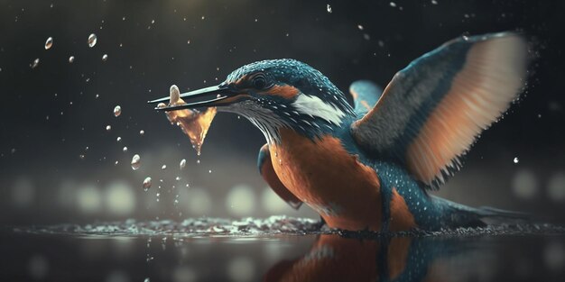 Beautiful kingfisher