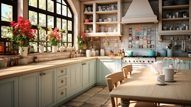 Beautiful kitchen interior