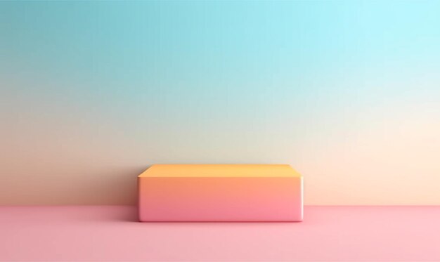 Beautiful kreations empty room gradient color background