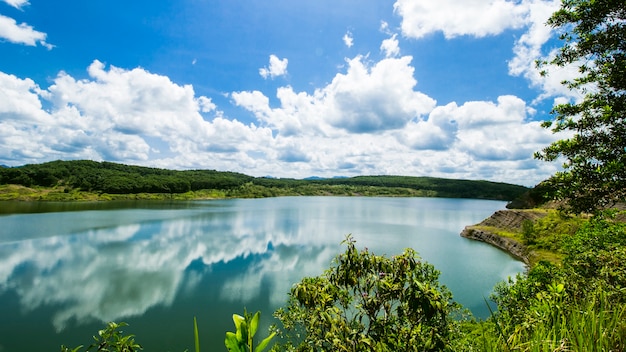 Beautiful Lake at Tropical Rain Forest 