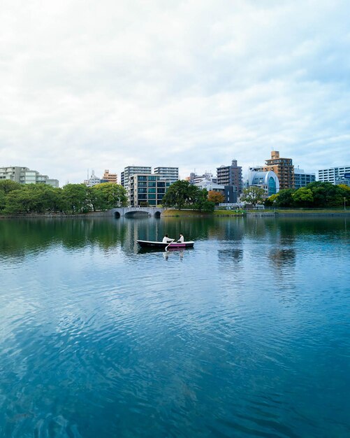 Beautiful lakes in japan