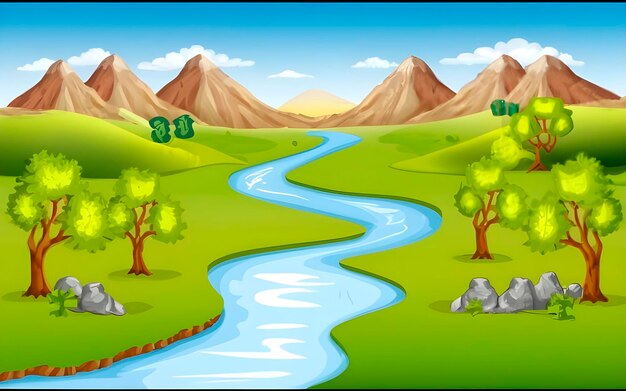 Beautiful landscape ai generated