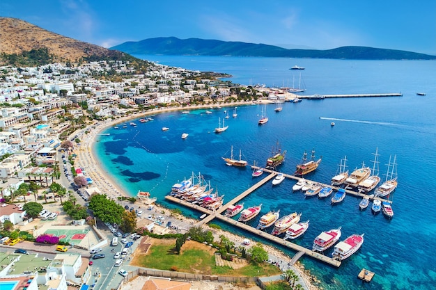 Bellissimo paesaggio di bodrum turchia