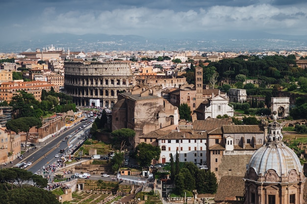 Beautiful landscape of the Colosseum