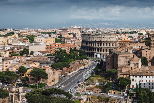 Beautiful landscape of the Colosseum