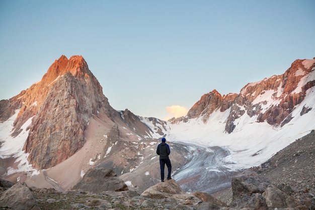 Beautiful landscape of Fann Mountains, Tajikistan