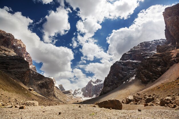 タジキスタンのファン山地の美しい風景