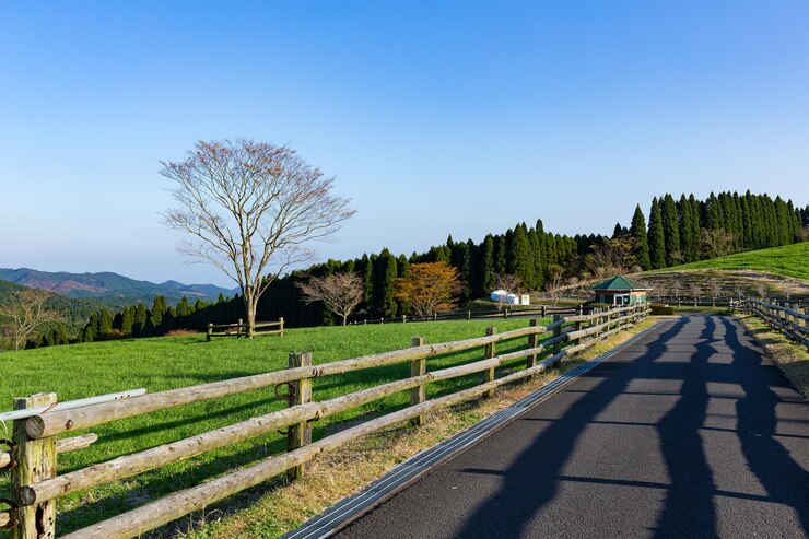 Photo 美しい風景と農場