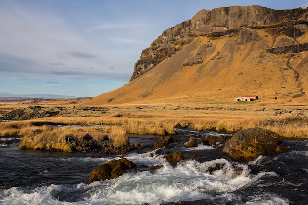 Beautiful landscape in iceland Amazing nordic nature