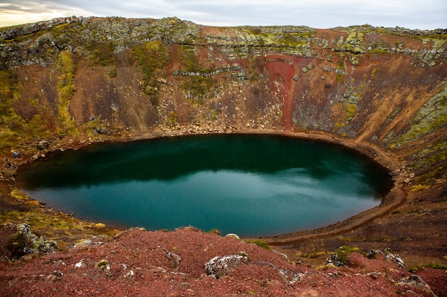 Photo beautiful landscape image of iceland