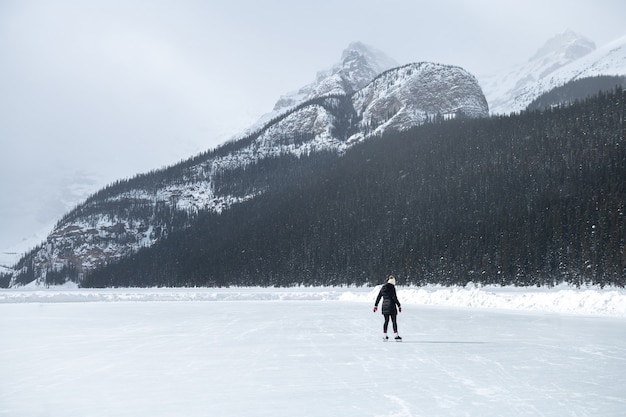 사진 winter.banff 국립 공원, 앨버타, 캐나다에서 밴프 국립 공원의 아름다운 풍경