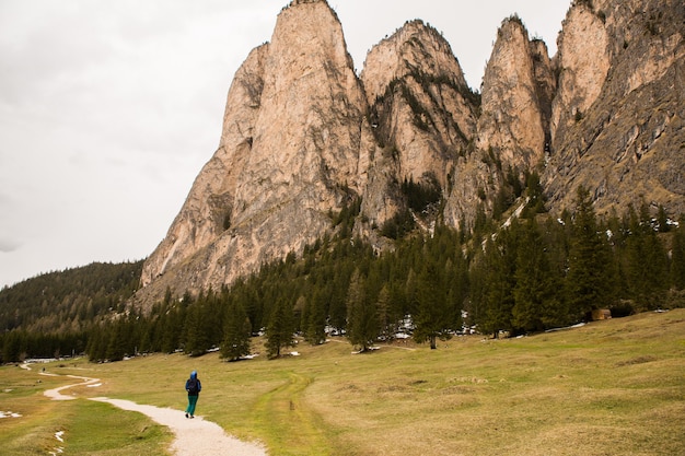 사진 이탈리아 알프스 dolomites의 아름다운 풍경