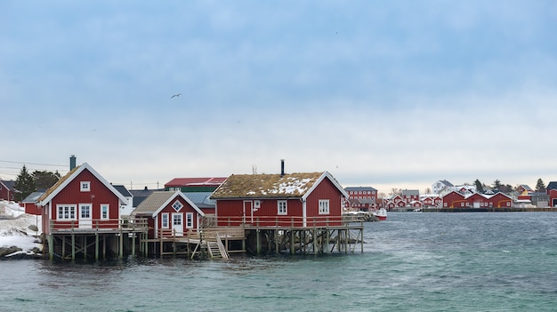 Bellissimo paesaggio sull'isola di lofoten