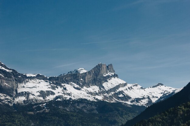 beautiful landscape majestic mountains sunny