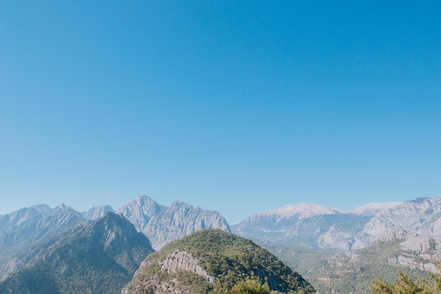 Bellissimo paesaggio di montagne in turchia, antalya