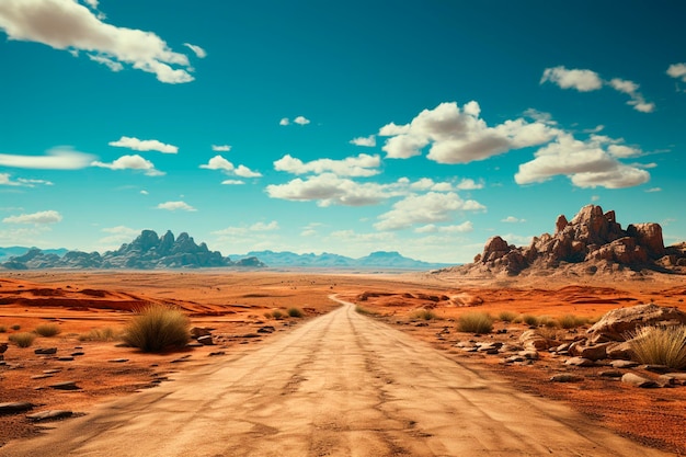 Beautiful landscape of the negev desert the namib naukluft park in namibiagenerative ai